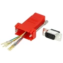 MH Connectors D-Sub Adapter 9-Way Female to Female RJ45 DA9-SMJ8-R-K
