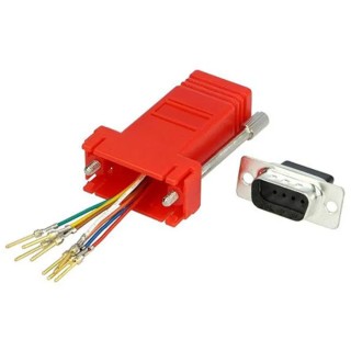 MH Connectors D-Sub Adapter 9-Way Female to Female RJ45 DA9-SMJ8-R-K