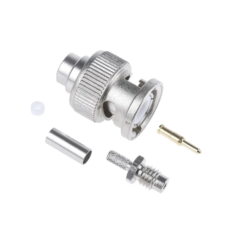 Telegartner BNC Series Coaxial Connector Cable Male BNC 50 Ω Straight Body Crimp J01000A1294