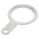 Telegartner Brass Nickel Plated Solder Tag with 9.7mm Inside Diameter and 21.3mm Overall Length C04001A1263