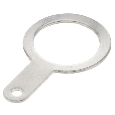 Telegartner Brass Nickel Plated Solder Tag with 9.7mm Inside Diameter and 21.3mm Overall Length C04001A1263