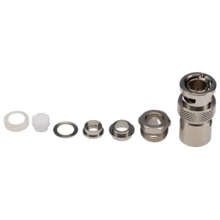 Telegartner BNC Series 75 Ω Straight Body Clamp Male Coaxial Connector Cable J01002A1216