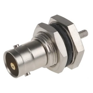 Telegartner BNC Series Coaxial Connector Panel Mount Female BNC, 75 Ω, Straight Body Crimp J01003B5032