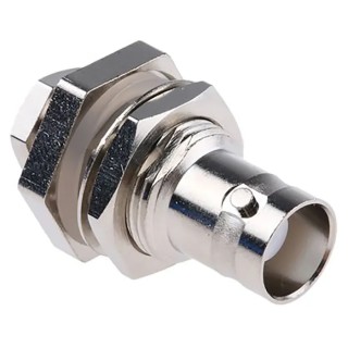 Telegartner BNC Series Coaxial Connector Panel Mount Female BNC, 50 Ω, Straight Body Clamp 100123526