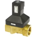 Burkert Stainless Steel 2 Port Normally Closed Solenoid Valve 230V AC 10 bar Max Pressure 20mm Orifice 6213 Series 141246