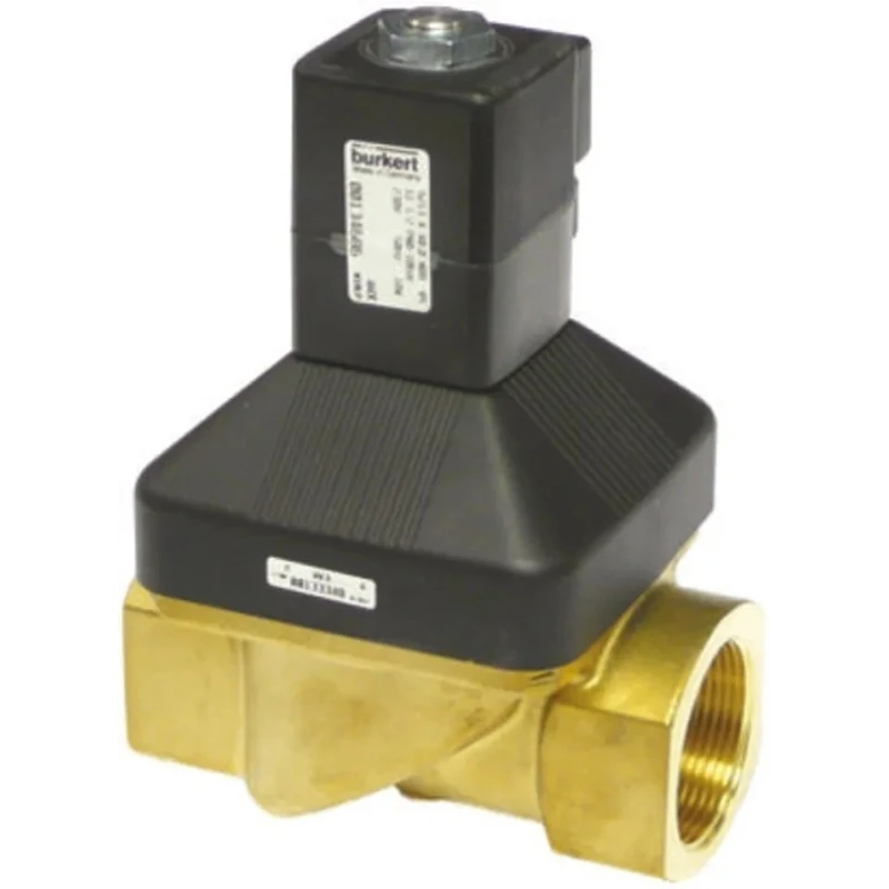 Burkert Stainless Steel 2 Port Normally Closed Solenoid Valve 230V AC 10 bar Max Pressure 20mm Orifice 6213 Series 141246