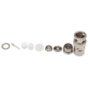 Telegartner BNC Series BNC Connector Cable Male BNC, 75 Ω, Straight Body Clamp J01002A1323