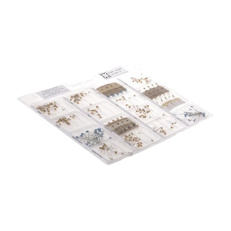 Nova Through Hole Ceramic Capacitor Kit 305, Non-Polarised, 10V to 100V DC, 1nF to 2.2μF CCC-37