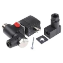 Burkert Solenoid Valve 3 Port NC 24V DC 1/4 in G Polyamide Body 10 Bar Maximum Pressure 425285