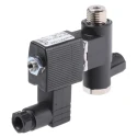 Burkert Solenoid Valve 3 Port NC 24V DC 1/4 in G Polyamide Body 10 Bar Maximum Pressure 425285