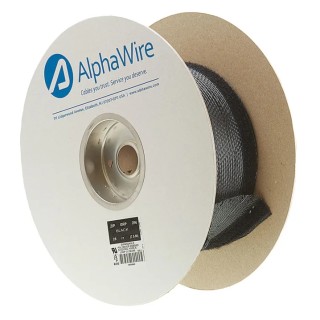 Alpha Wire Black Spiral Cable Wrap Polyethylene Terephthalate 7 m Length 60.325 mm Diameter ZGRP7/8 BK008