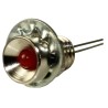 RS PRO Red Panel Mount Indicator 2V DC 10mA Recessed Silver Bezel 11mm 6.5mm Mount Hole 113-3965