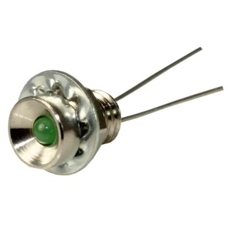 RS PRO Green Panel Mount Indicator 2V DC 10mA Recessed Bezel 11mm Length 6.5mm Mount Hole 113-3971