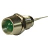 RS PRO Green Panel Mount Indicator with Recessed Silver Bezel 3.1V 20mA 17mm Length 113-4312
