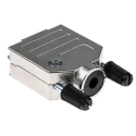 ASSMANN WSW AMET Series Zinc Straight D-Sub Backshell 9 Way Strain Relief AMET-09 RS