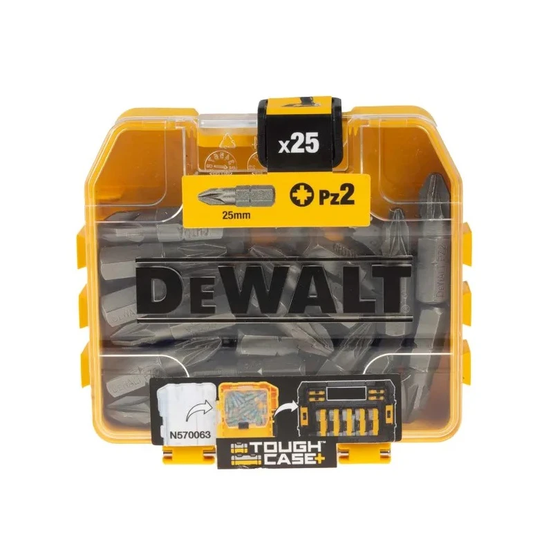 DeWALT Screwdriver Bit Set PZ2 Tip 25-Piece Durable Impact Driver Bits DT71521-QZ