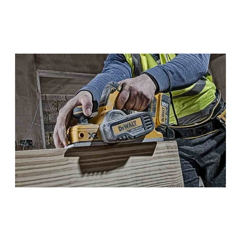 DeWALT 18V Brushless Cordless Planer 370mm Length, 2mm Depth of Cut, 15000 RPM Speed DCP580N-XJ