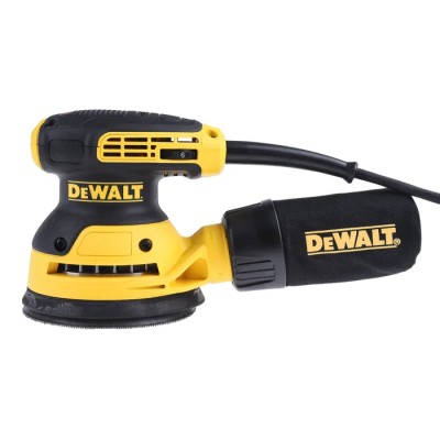 DeWALT 125 mm Corded Brushed Orbital Sander 280W Motor Variable Speed 8000-12000rpm DWE6423