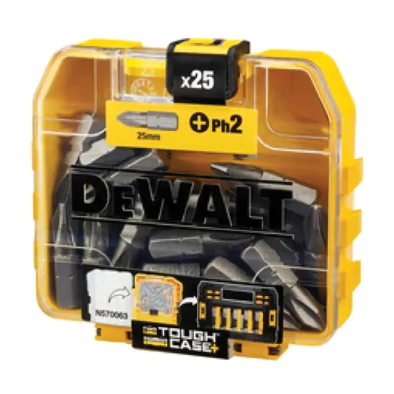 DeWALT Screwdriver Bit Set PH2 Tip 25-Piece Durable Impact Driver Compatible DT71522-QZ