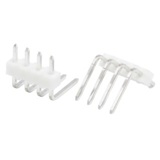 Molex KK 254 Series Right Angle Through Hole Pin Header 4 Contacts 2.54 mm Pitch Unshrouded 22-05-2041
