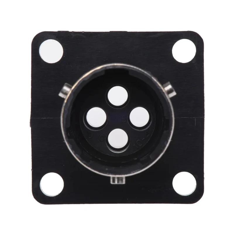 ITT Cannon Circular Connector 4 Contacts Panel Mount Socket Male 250V 16A IP65 Trident Ringlock TR1004RMS1NB / 192926-0440