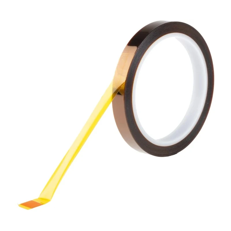 Hi-Bond Amber Polyimide Film Electrical Tape 12mm x 33m Silicone Adhesive High Temp 260°C HB830