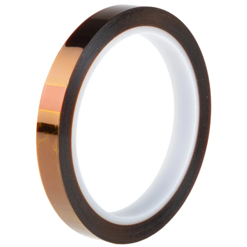 Hi-Bond Amber Polyimide Film Electrical Tape 12mm x 33m Silicone Adhesive High Temp 260°C HB830