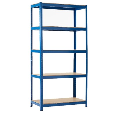 RS PRO Starter Bay Particle Board Shelving System Steel Frame Blue 1.8 m Height x 450 mm Depth 113-4512