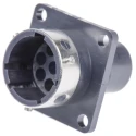 ITT Cannon Industrial Circular Connector Panel Mount 8 Contacts Socket Male IP65 250V Trident TR1208RMS1NB / 192926-0450