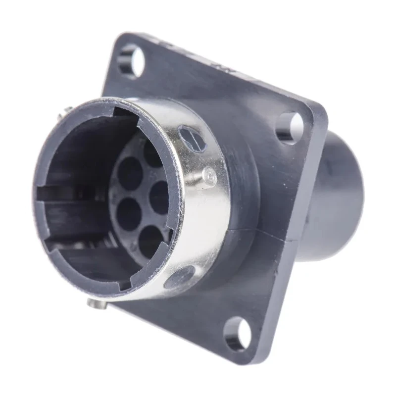 ITT Cannon Industrial Circular Connector Panel Mount 8 Contacts Socket Male IP65 250V Trident TR1208RMS1NB / 192926-0450