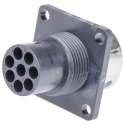 ITT Cannon Industrial Circular Connector Panel Mount 8 Contacts Socket Male IP65 250V Trident TR1208RMS1NB / 192926-0450