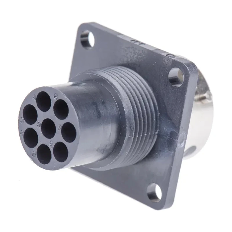 ITT Cannon Industrial Circular Connector Panel Mount 8 Contacts Socket Male IP65 250V Trident TR1208RMS1NB / 192926-0450