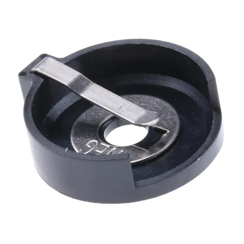Keystone Battery Holder for CR2450 2-Cell Aluminium Body with Top Spring Arm CR2450