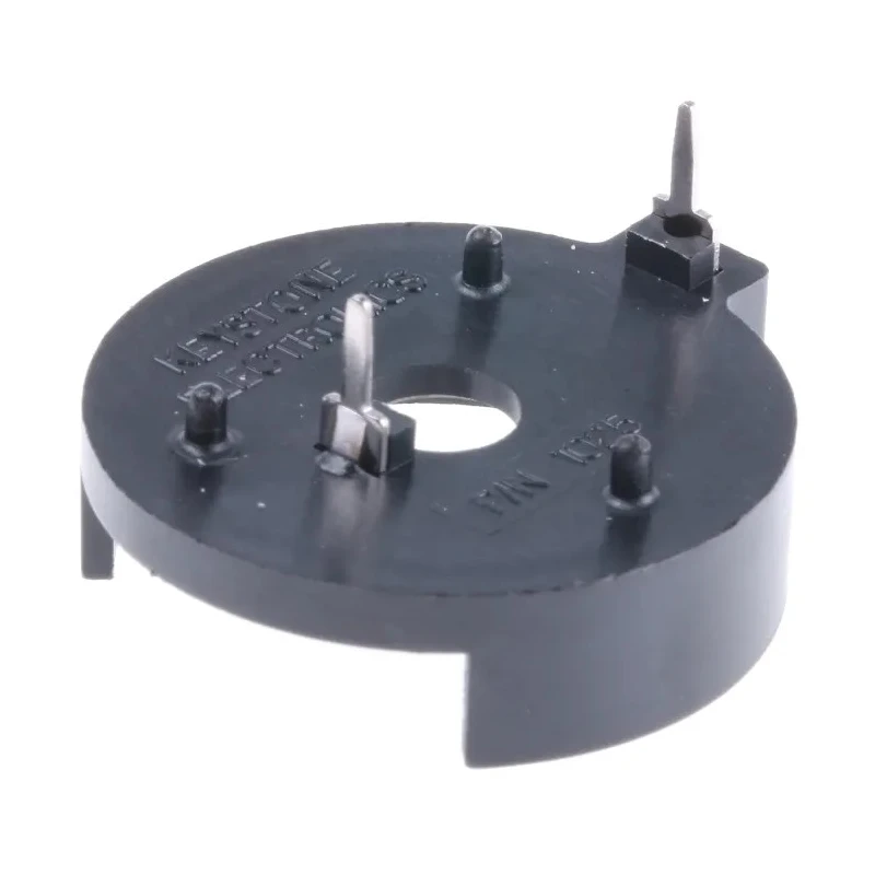 Keystone Battery Holder for CR2450 2-Cell Aluminium Body with Top Spring Arm CR2450