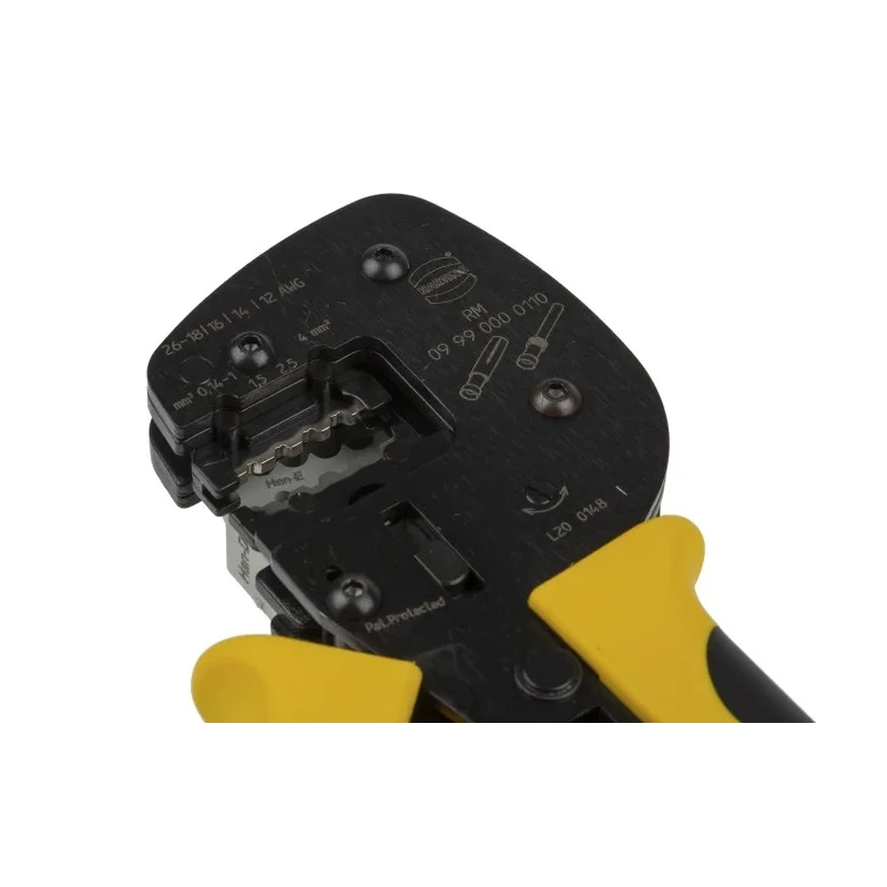 HARTING Crimp Tool for Han D, Han-Yellock, Han C, and Han E Connector Contacts 0.14 to 4 mm² Wire Size Hand 09990000110