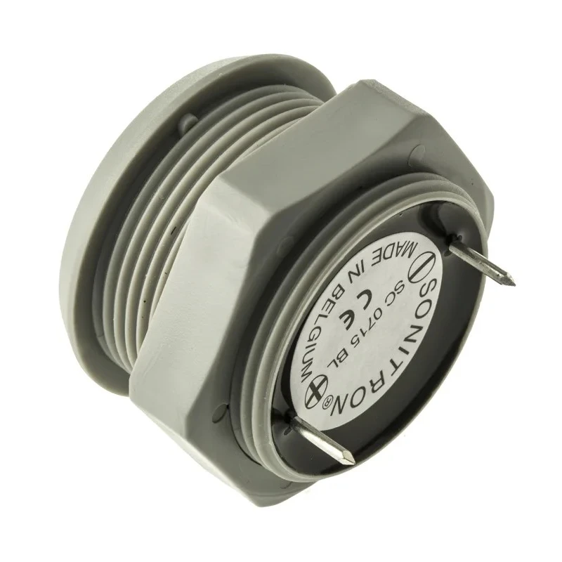 Sonitron 98 dB Panel Mount Sweep Intermittent Warbler Continuous Internal Buzzer 33.5 mm Height 140 mm Length SC0715BL