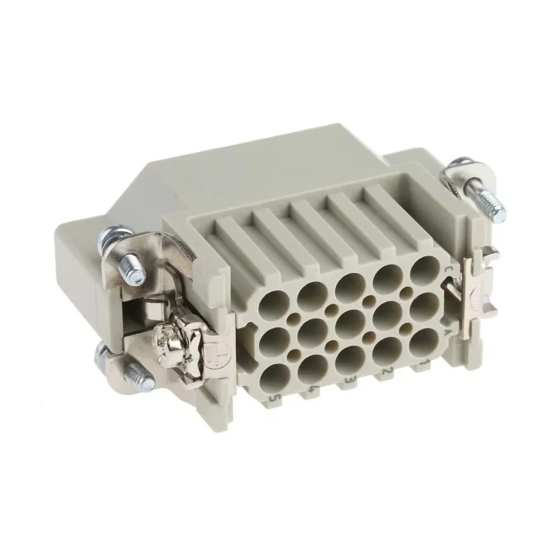 HARTING Heavy Duty Power Connector Insert 10A Han D Series Male 15 Contacts 09210153001