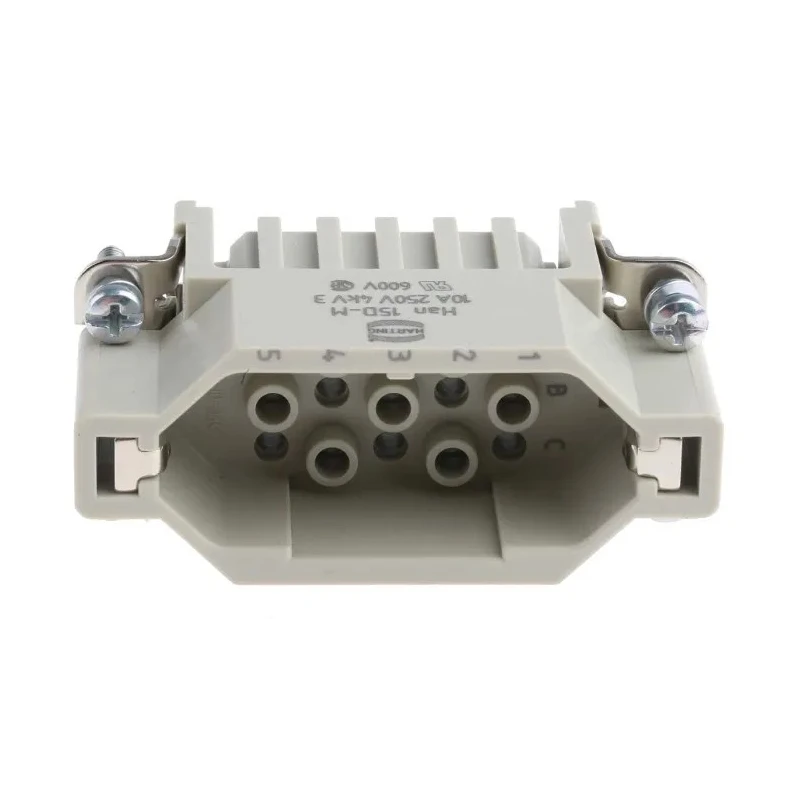 HARTING Heavy Duty Power Connector Insert 10A Han D Series Male 15 Contacts 09210153001