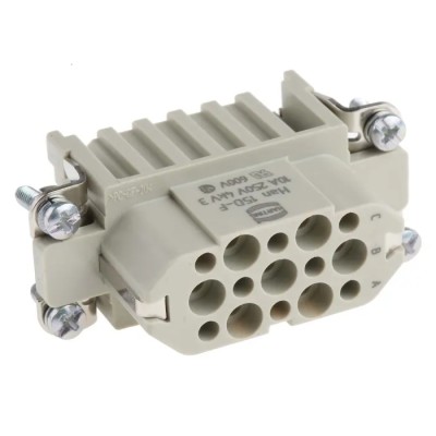 HARTING Heavy Duty Power Connector Insert, 10A, Han D Series Female, 15 Contacts 09210153101