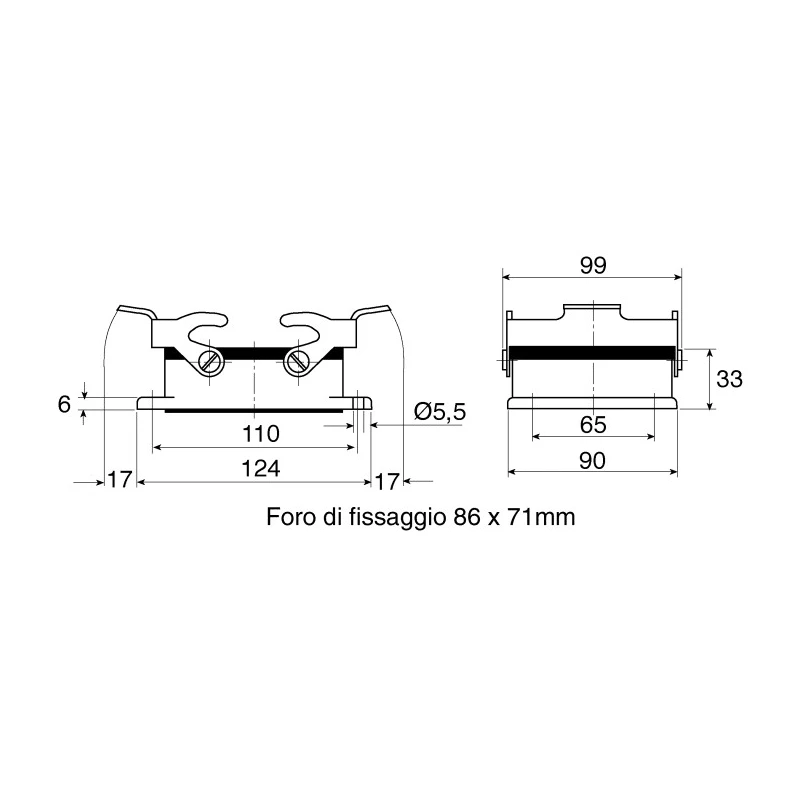 HARTING Heavy Duty Power Connector Insert 16A, 32 Contacts, Han E Series Female 09330162711