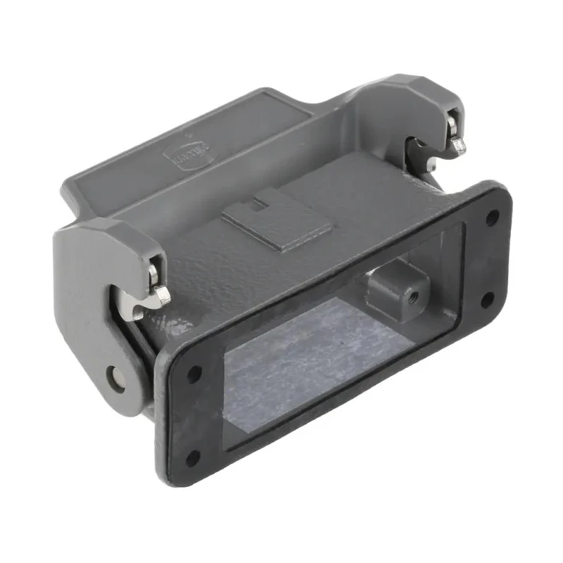 HARTING Han A Range Heavy Duty Power Connector Housing Bulkhead Mount IP65 Die Cast Aluminium Body 10A 09200100301