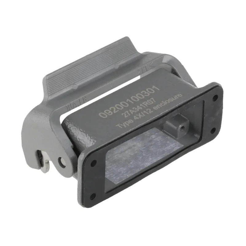 HARTING Han A Range Heavy Duty Power Connector Housing Bulkhead Mount IP65 Die Cast Aluminium Body 10A 09200100301