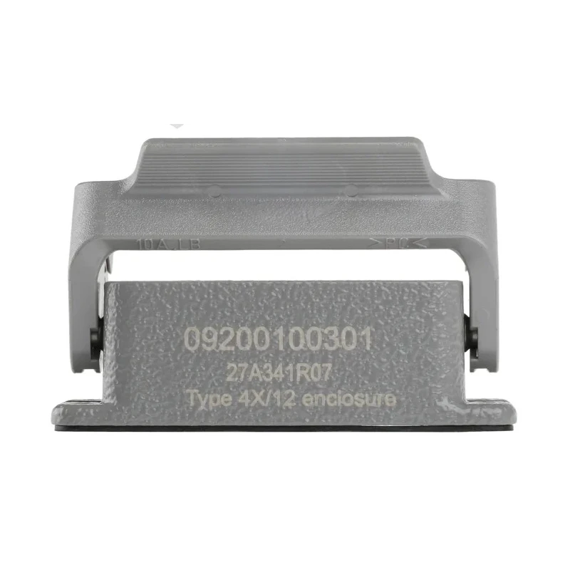 HARTING Han A Range Heavy Duty Power Connector Housing Bulkhead Mount IP65 Die Cast Aluminium Body 10A 09200100301