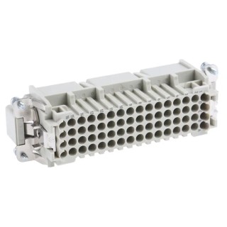 HARTING Heavy Duty Power Connector Insert, 10A, Han D Series Male, 64 Contacts 09210643001