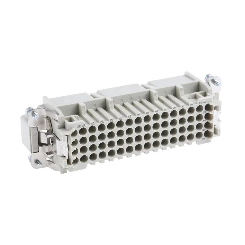 HARTING Heavy Duty Power Connector Insert, 10A, Han D Series Male, 64 Contacts 09210643001