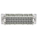 HARTING Heavy Duty Power Connector Insert, 10A, Han D Series Male, 64 Contacts 09210643001
