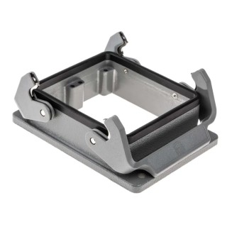 HARTING Han B Range Heavy Duty Power Connector Housing 2 Lever Bulkhead Mount Die Cast Aluminium IP65 09300320301