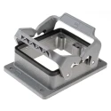 HARTING Han B Range Heavy Duty Power Connector Housing 2 Lever Bulkhead Mount Die Cast Aluminium IP65 09300320301