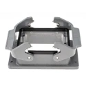 HARTING Han B Range Heavy Duty Power Connector Housing 2 Lever Bulkhead Mount Die Cast Aluminium IP65 09300320301