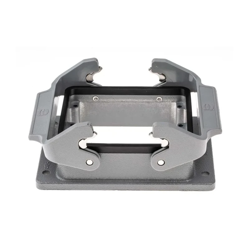 HARTING Han B Range Heavy Duty Power Connector Housing 2 Lever Bulkhead Mount Die Cast Aluminium IP65 09300320301